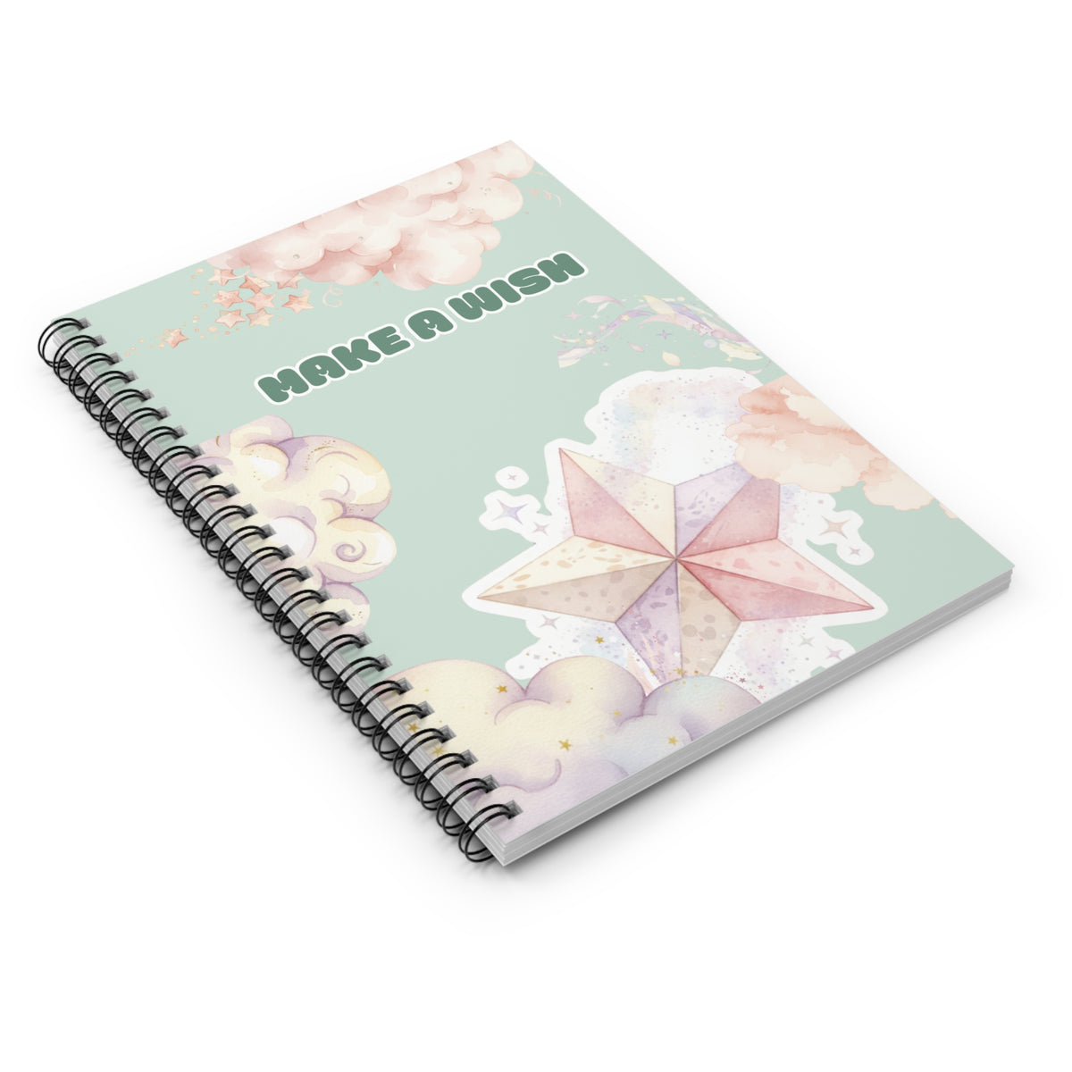 Make a Wish – Cozy Origami Star Spiral Notebook | Wishfolds™