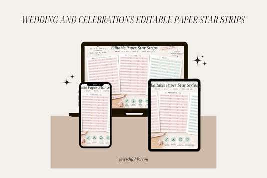 Editable Wish Star Strips — Celebration Bundle