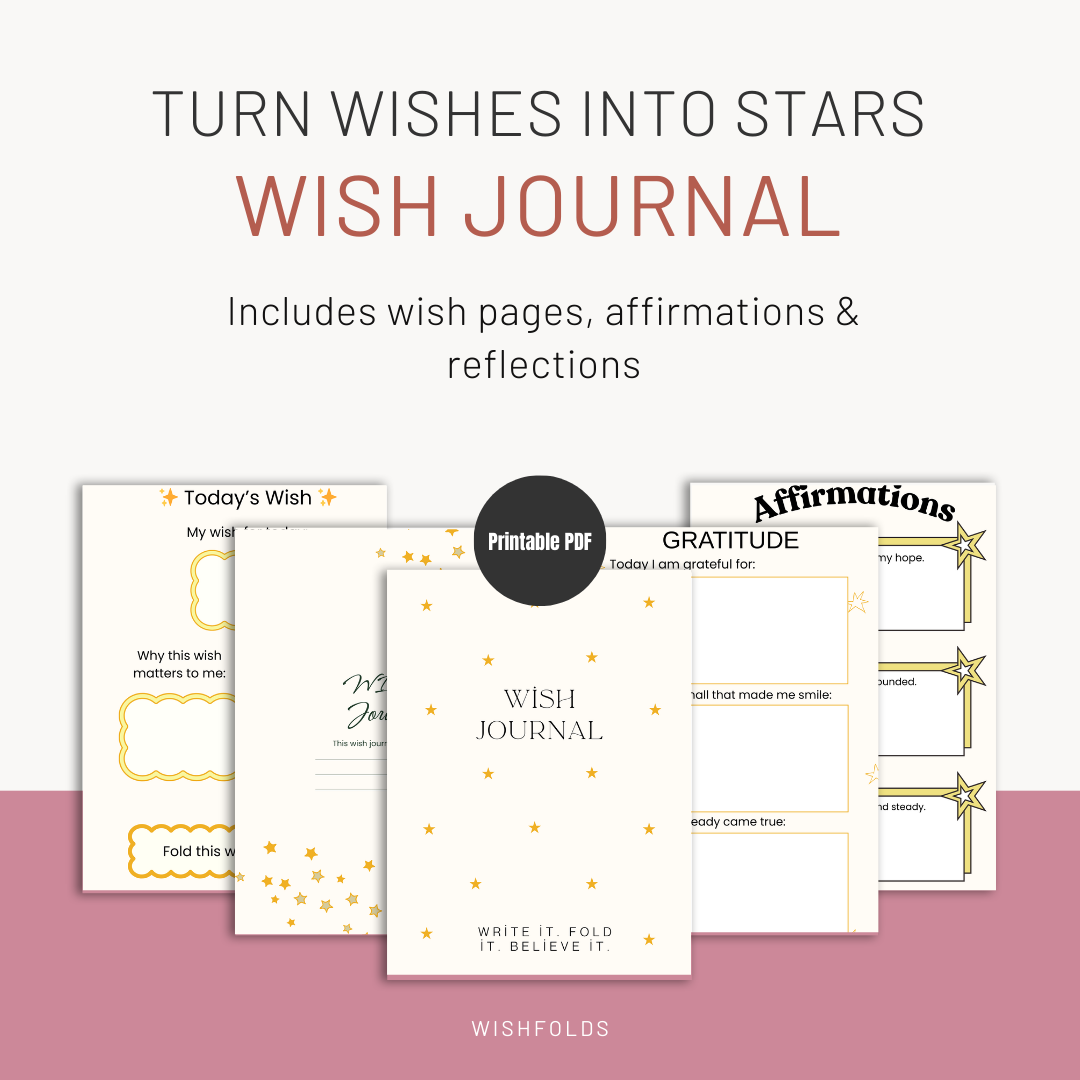 Printable Wish Journal | Write, Fold & Collect Your Wishes