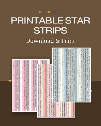 Printable Wish Strips
