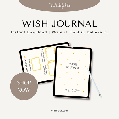 Printable Wish Journal | Write, Fold & Collect Your Wishes