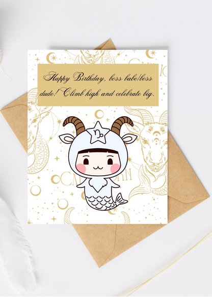 Zodiac Birthday Greeting Cards