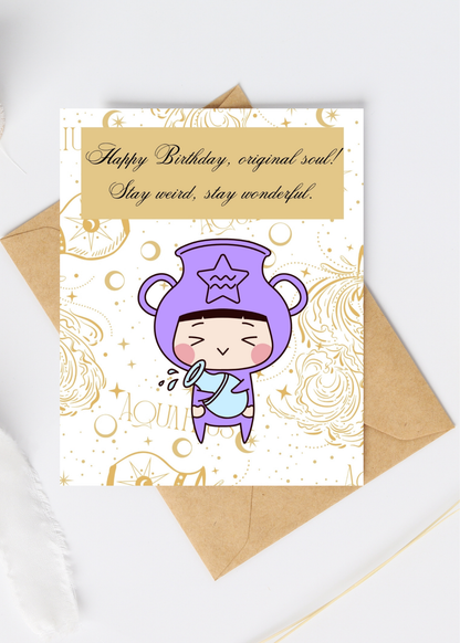 Zodiac Birthday Greeting Cards