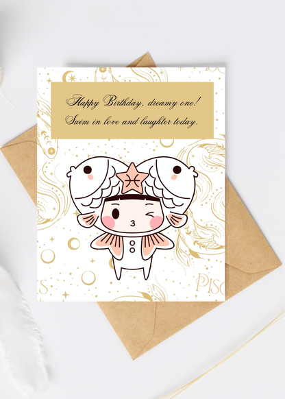 Zodiac Birthday Greeting Cards