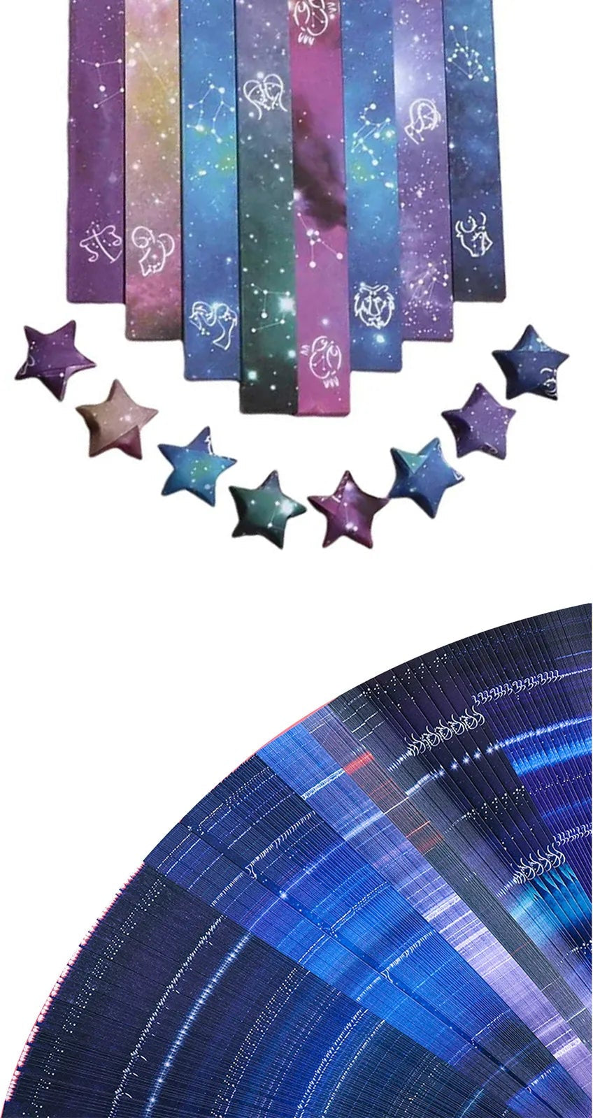 Galaxy Origami Star Strips