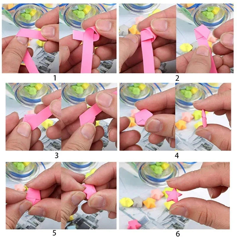 Sakura Paper Star Strips