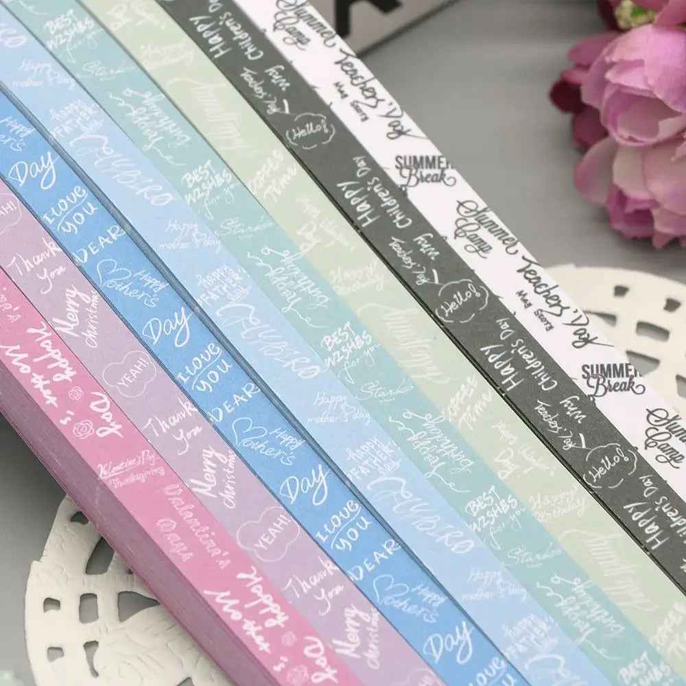 Word Pattern Paper Strips